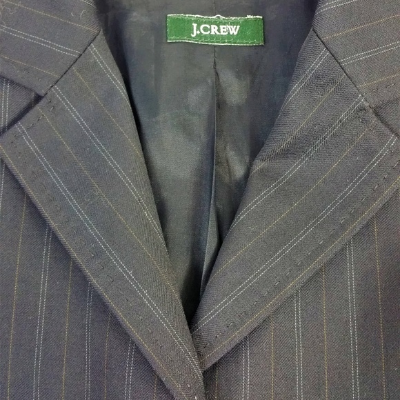 J.CREW SUPER 120's NAVY PINSTRIPE JACKET BLAZER XS - Picture 4 of 4